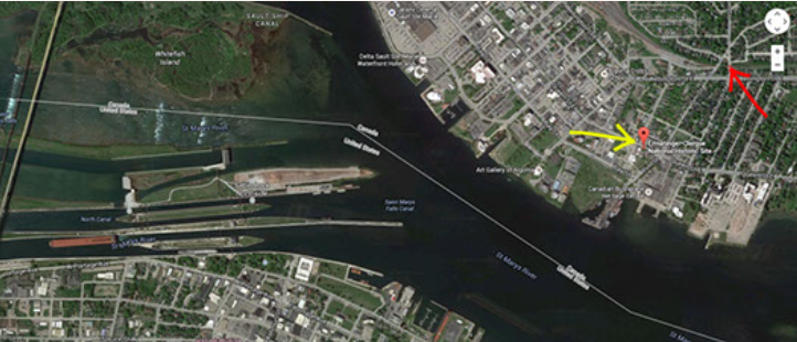 St. Mary's River.  Courtesy of Google Earth