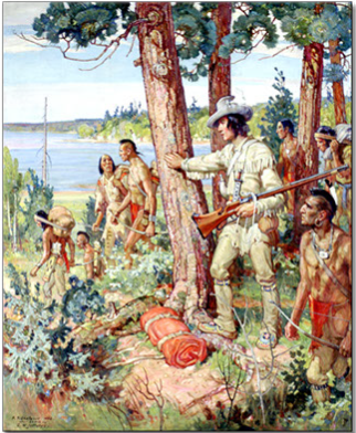 Étienne Brûlé at the mouth of the Humber, F. S. Challener http://www.archives.gov.on.ca/en/explore/online/franco_ontarian/big/big_02_brule.aspx