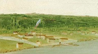 closeup of fort brady