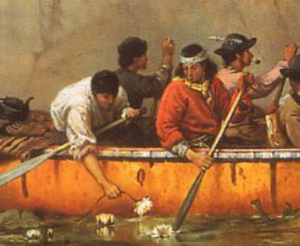 man picking water lilly