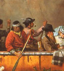 closeup of man smoking pipe